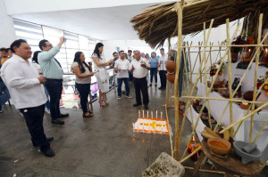 Muestra de Altares de Janal Pixán, en la Fiscalía General del Estado