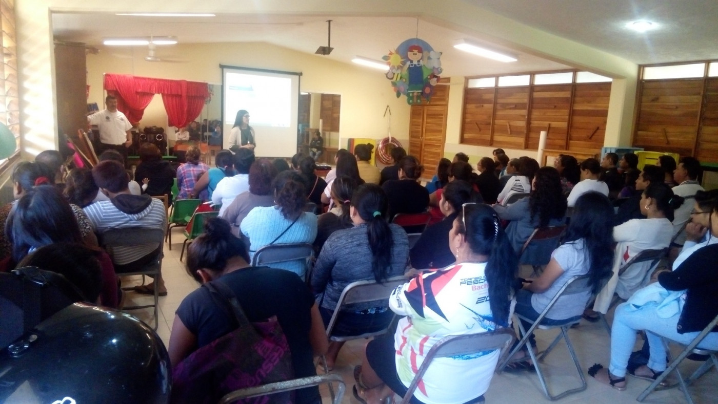 Pláticas de Prevención del Delito en el Jardín de niños Humberto Lara y Lara en Hunucmá