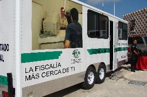 M&oacute;dulos M&oacute;viles de la FGE en San Juan y Paseo Montejo