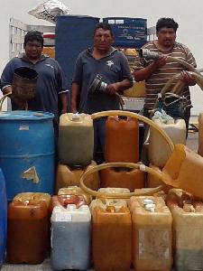 Ladrones de la pipa con 20 mil litros de gasolina, capturados por la Fiscal&iacute;a