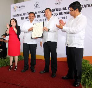 Fiscalía General, primera en el país en certificarse ante la CNDH