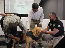 Se retira el Primer Integrante Canino de la Unidad K9 de la FGE